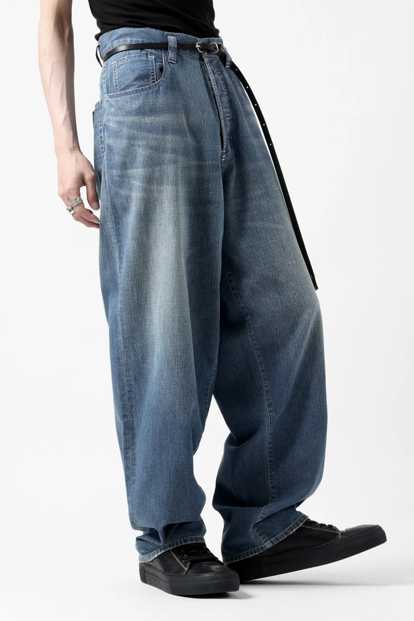 N/07 WIDE-TAPARED JEANS / 7.3oz CHAMBRAY DENIM (INDIGO USED) - Image 32