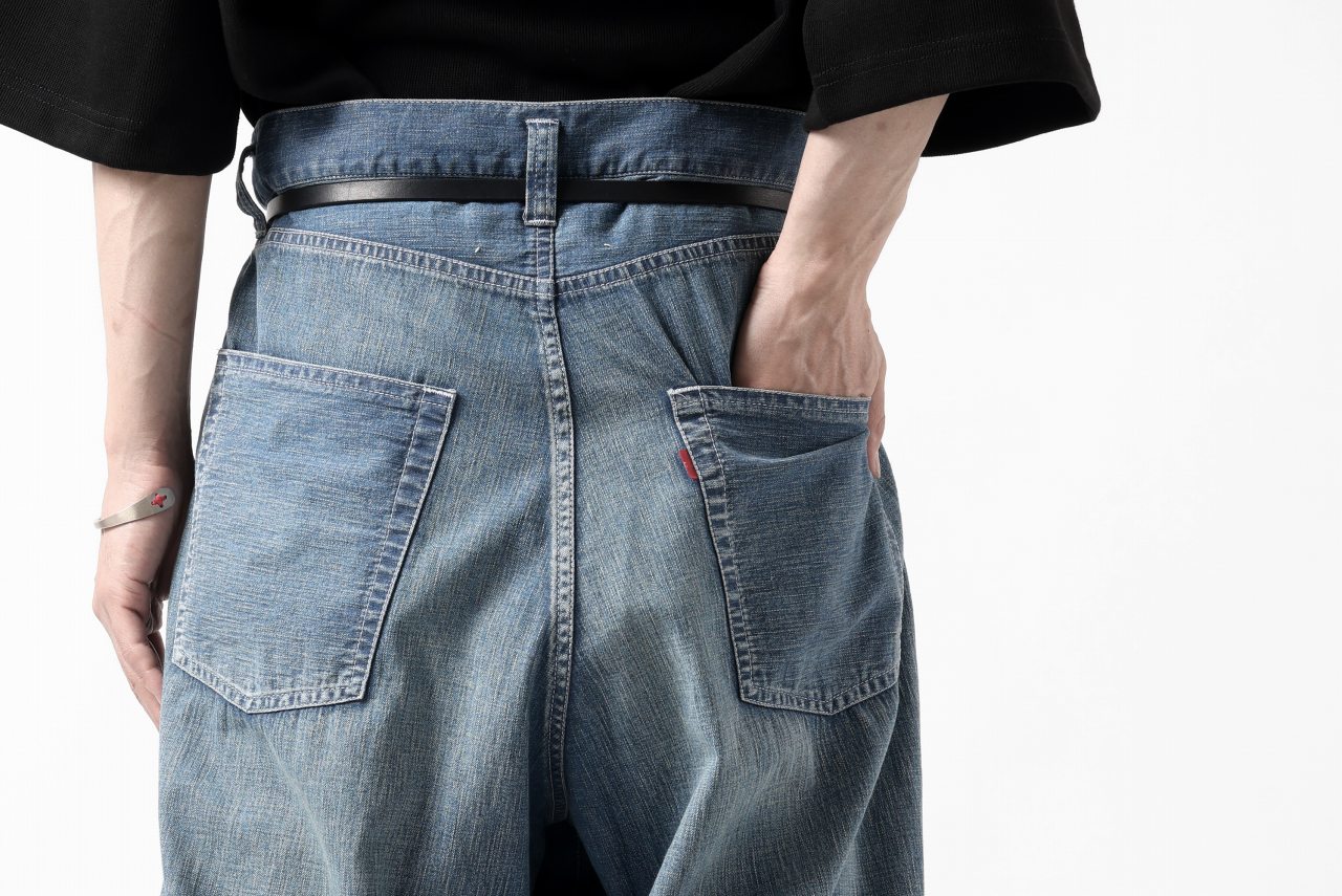 N/07 WIDE-TAPARED JEANS / 7.3oz CHAMBRAY DENIM (INDIGO USED) - Image 56