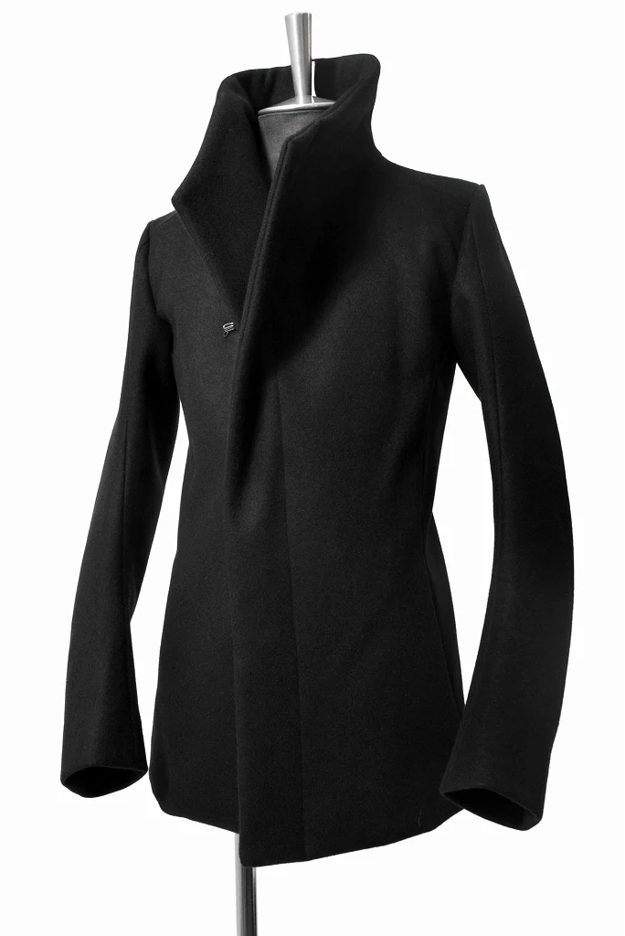 N/07 wrapcoat "asesino" [premium woolyarn cashmere | anatomy patterned] (BLACK) - Image 4