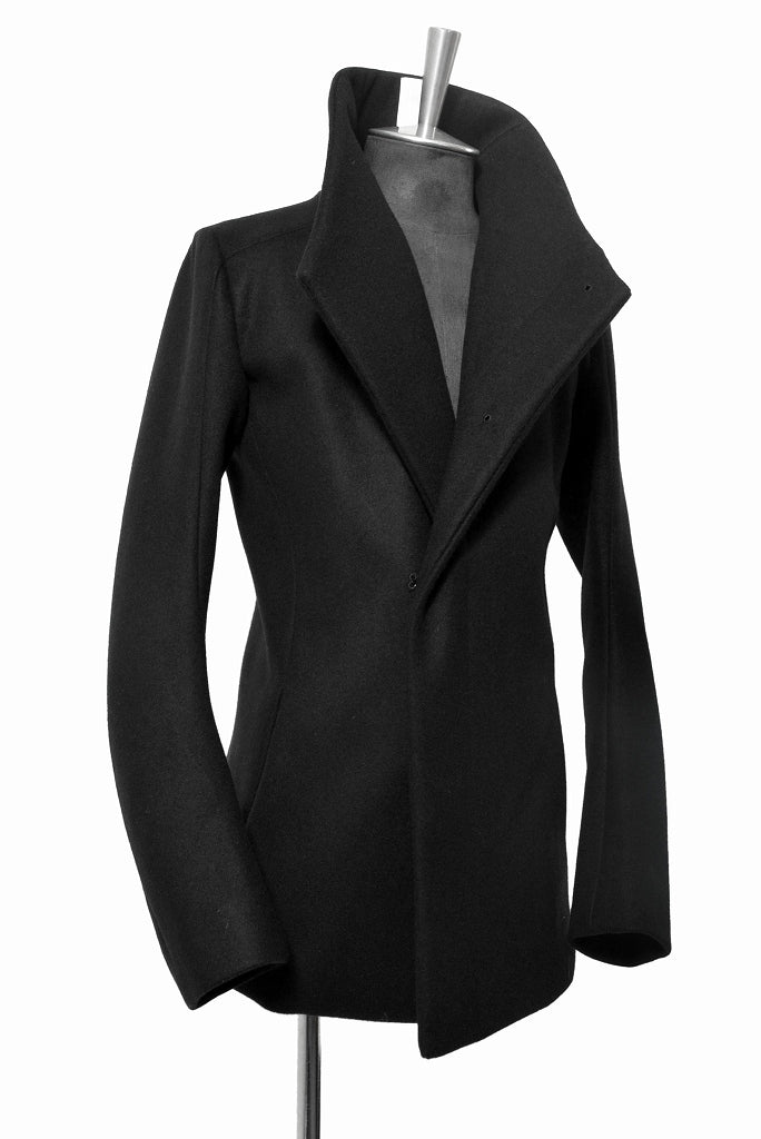 N/07 wrapcoat "asesino" [premium woolyarn cashmere | anatomy patterned] (BLACK) - Image 5