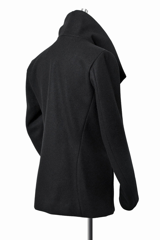 N/07 wrapcoat "asesino" [premium woolyarn cashmere | anatomy patterned] (BLACK) - Image 6