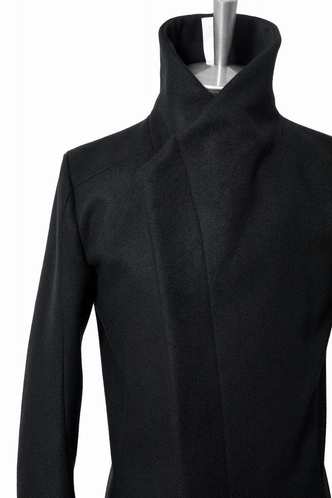 N/07 wrapcoat "asesino" [premium woolyarn cashmere | anatomy patterned] (BLACK) - Image 8