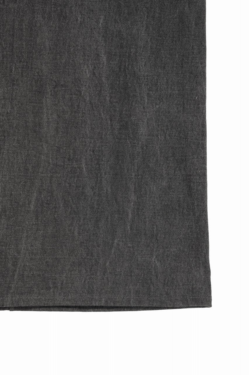 N/07 x black crow MINIMAL TANK TOP / DYED MEDIUM COTTON JERSEY (濃墨) - Image 5