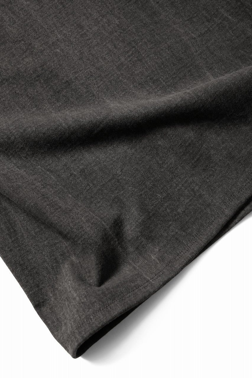 N/07 x black crow MINIMAL TANK TOP / DYED MEDIUM COTTON JERSEY (濃墨) - Image 7