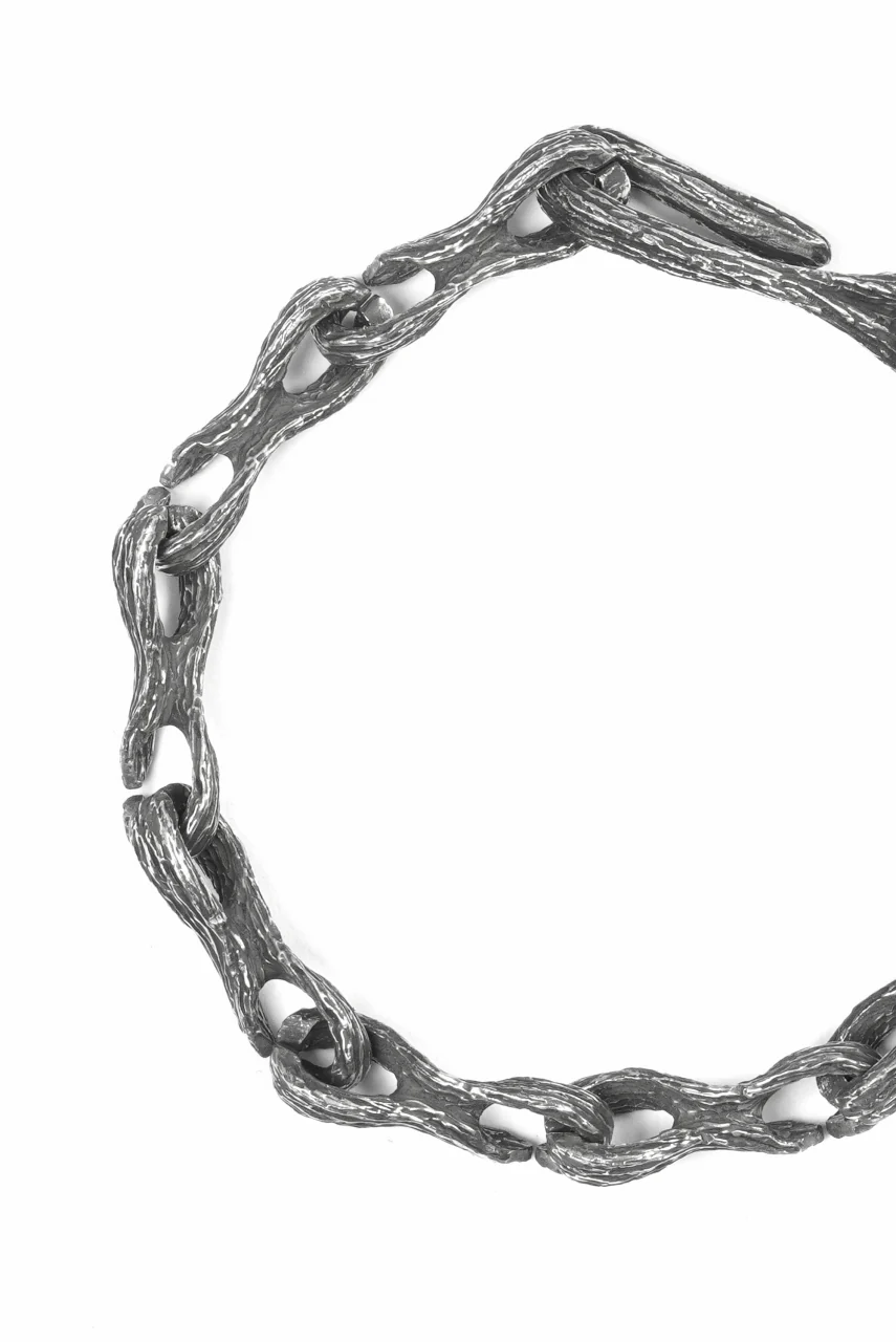 Node by KUDO SHUJI BR-29 KOBOKU - STERLING SILVER MODULAR CHAIN BRACELET - Image 10