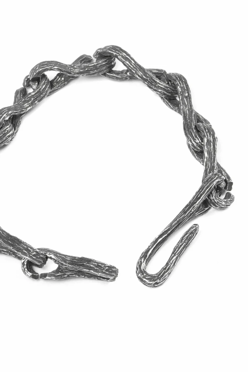 Node by KUDO SHUJI BR-29 KOBOKU - STERLING SILVER MODULAR CHAIN BRACELET - Image 11