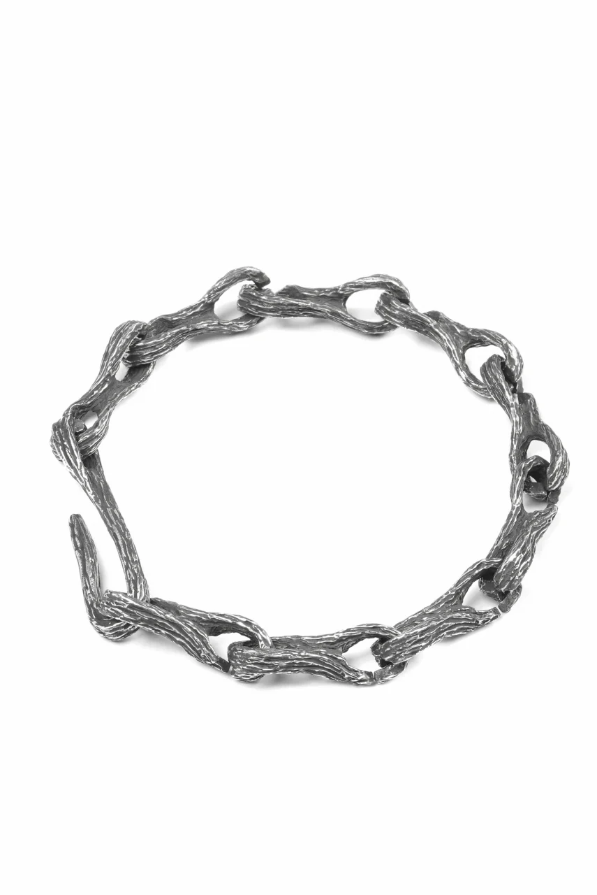 Node by KUDO SHUJI BR-29 KOBOKU - STERLING SILVER MODULAR CHAIN BRACELET - Image 2