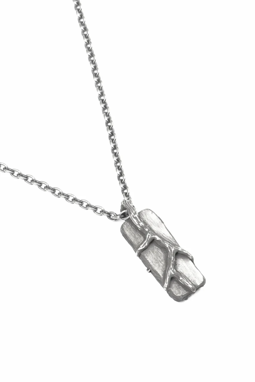 Node by KUDO SHUJI P-69 EIKO SMALL - STERLING SILVER NECKLACE WITH ORIGINAL CLASP (50cm) - Image 6