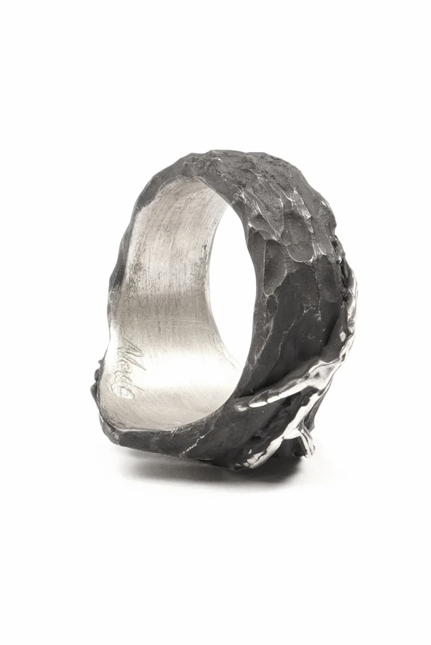 Node by KUDO SHUJI R-109 EIKO OVAL - STERLING SILVER RING - Image 8