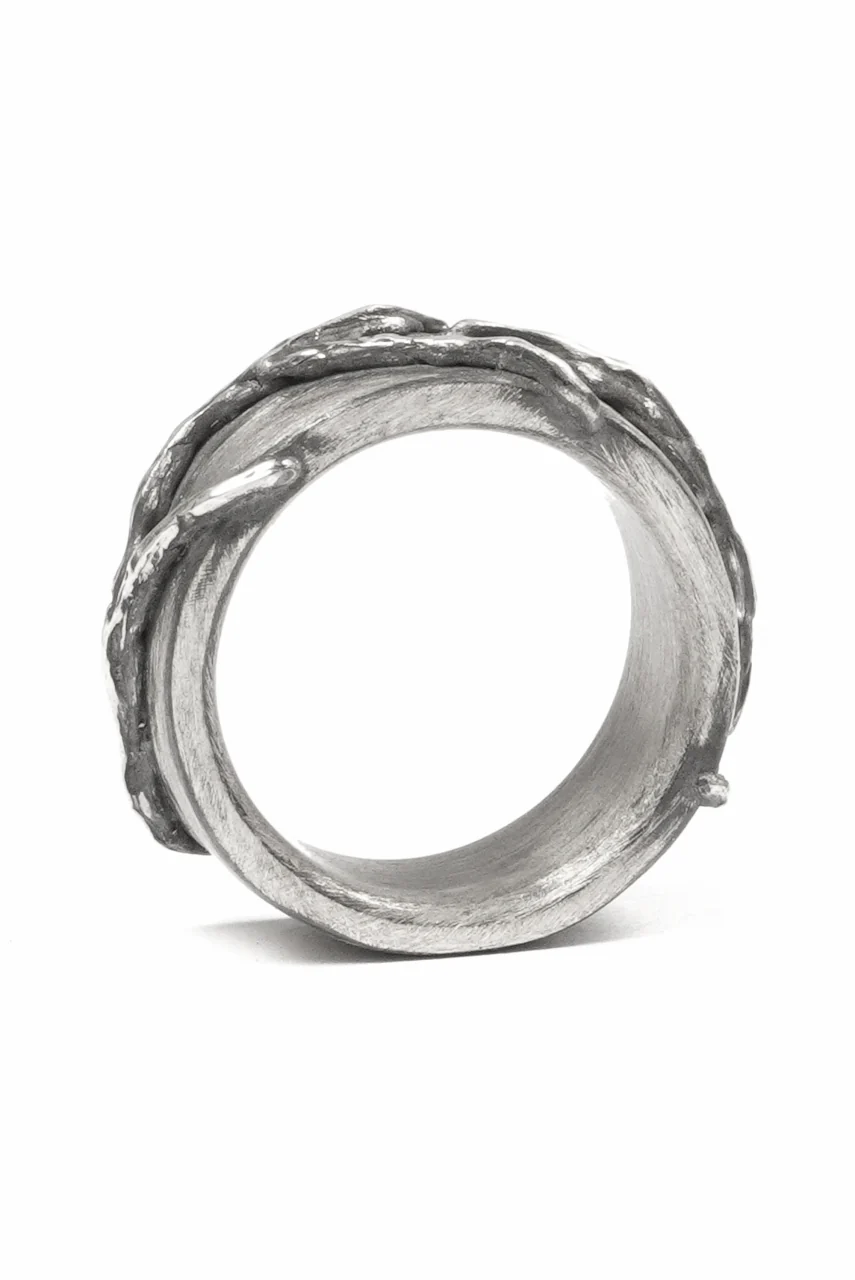 Node by KUDO SHUJI R-110 EIKO FLAT - STERLING SILVER RING - Image 10