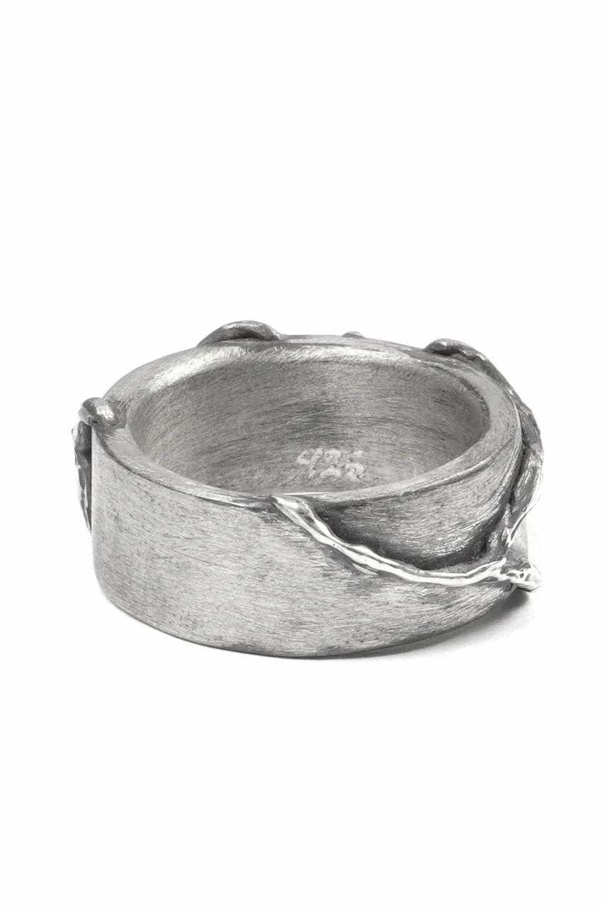 Node by KUDO SHUJI R-110 EIKO FLAT - STERLING SILVER RING - Image 7