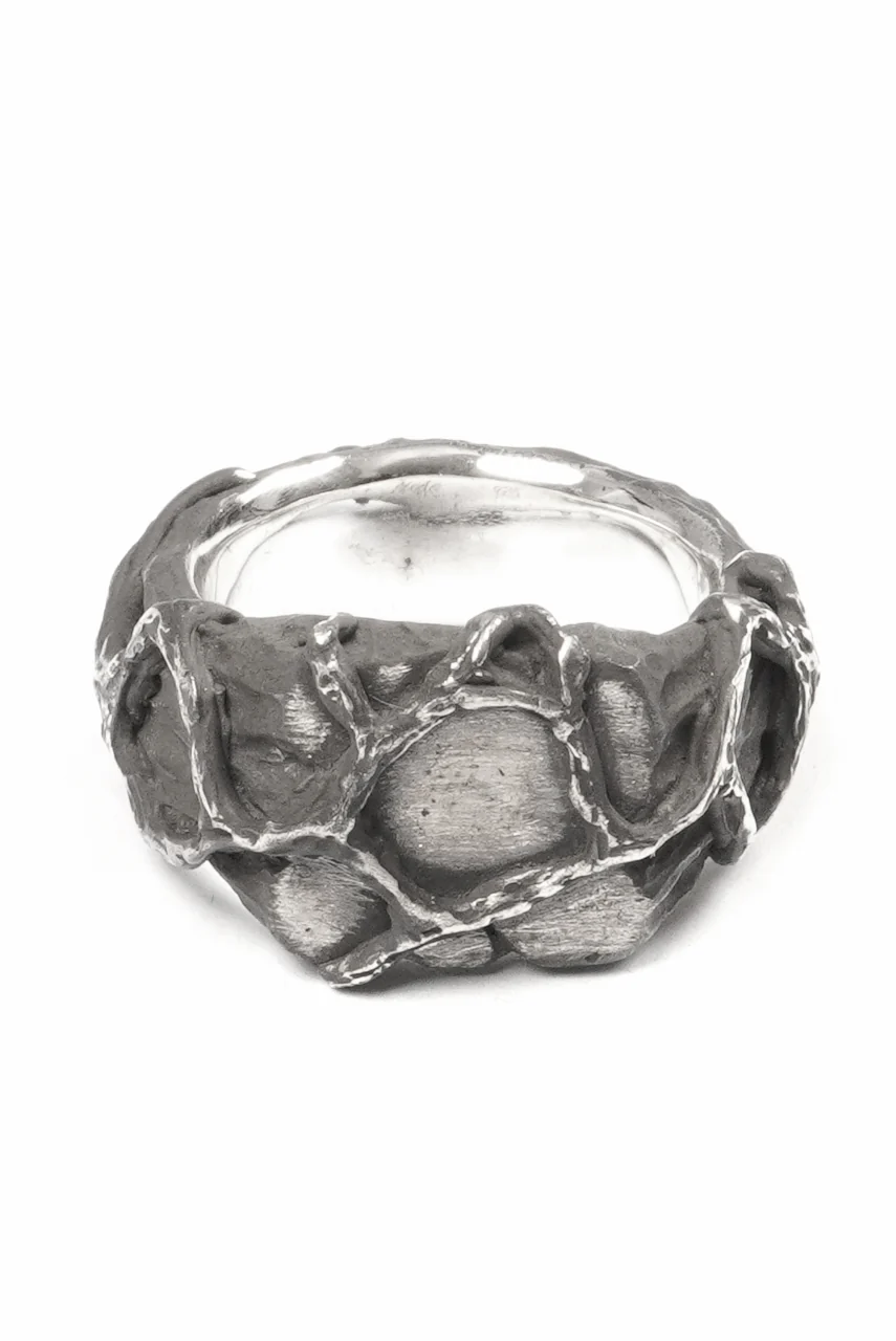 Node by KUDO SHUJI R-111 EIKO SQUARE - STERLING SILVER RING - Image 3