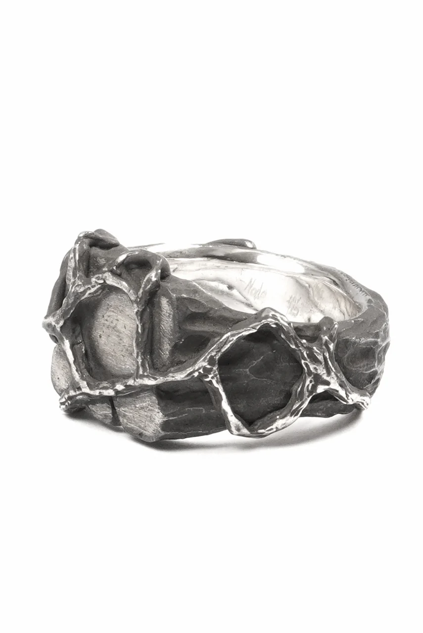 Node by KUDO SHUJI R-111 EIKO SQUARE - STERLING SILVER RING - Image 4