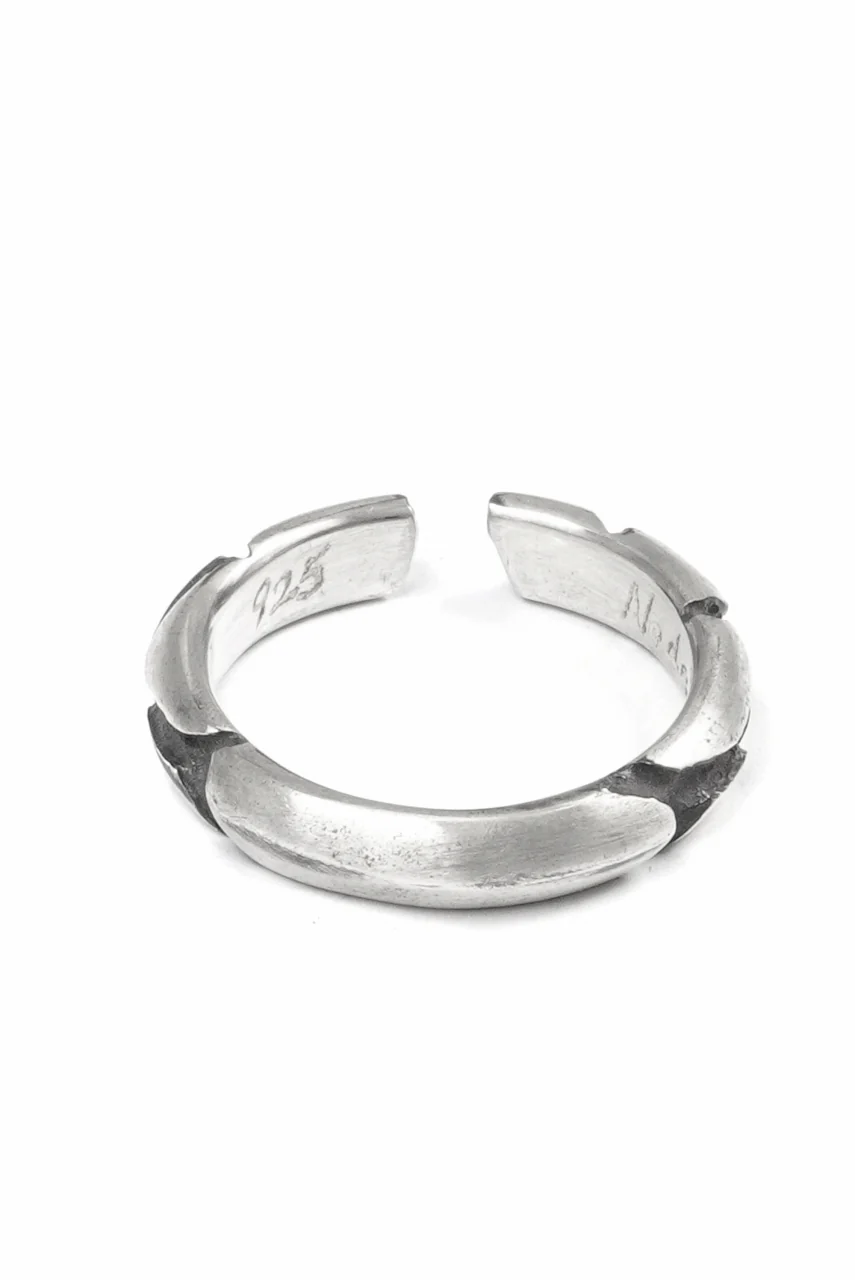 Node by KUDO SHUJI R-114 CRACKS - STERLING SILVER RING - Image 2