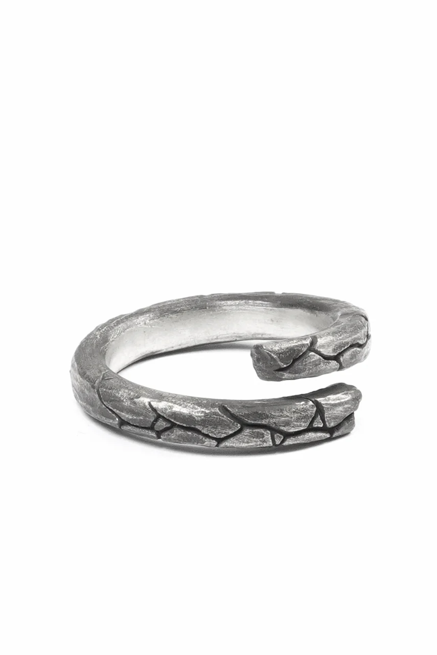 Node by KUDO SHUJI R-115 WEATHERIN NARROW - STERLING SILVER RING - Image 4