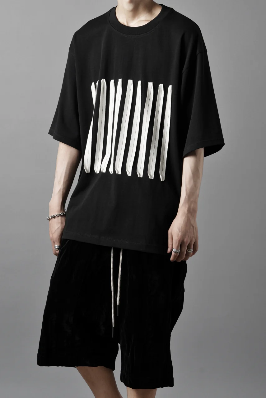 OBLADI BARCODE T SHIRT IN BLACK (BLACK) - Image 5