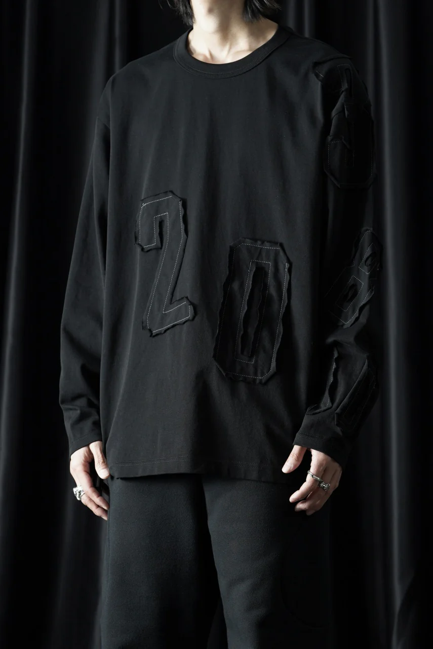 OBLADI NUMBERS LONG SLEEVES T-SHIRT (BLACK) - Image 8