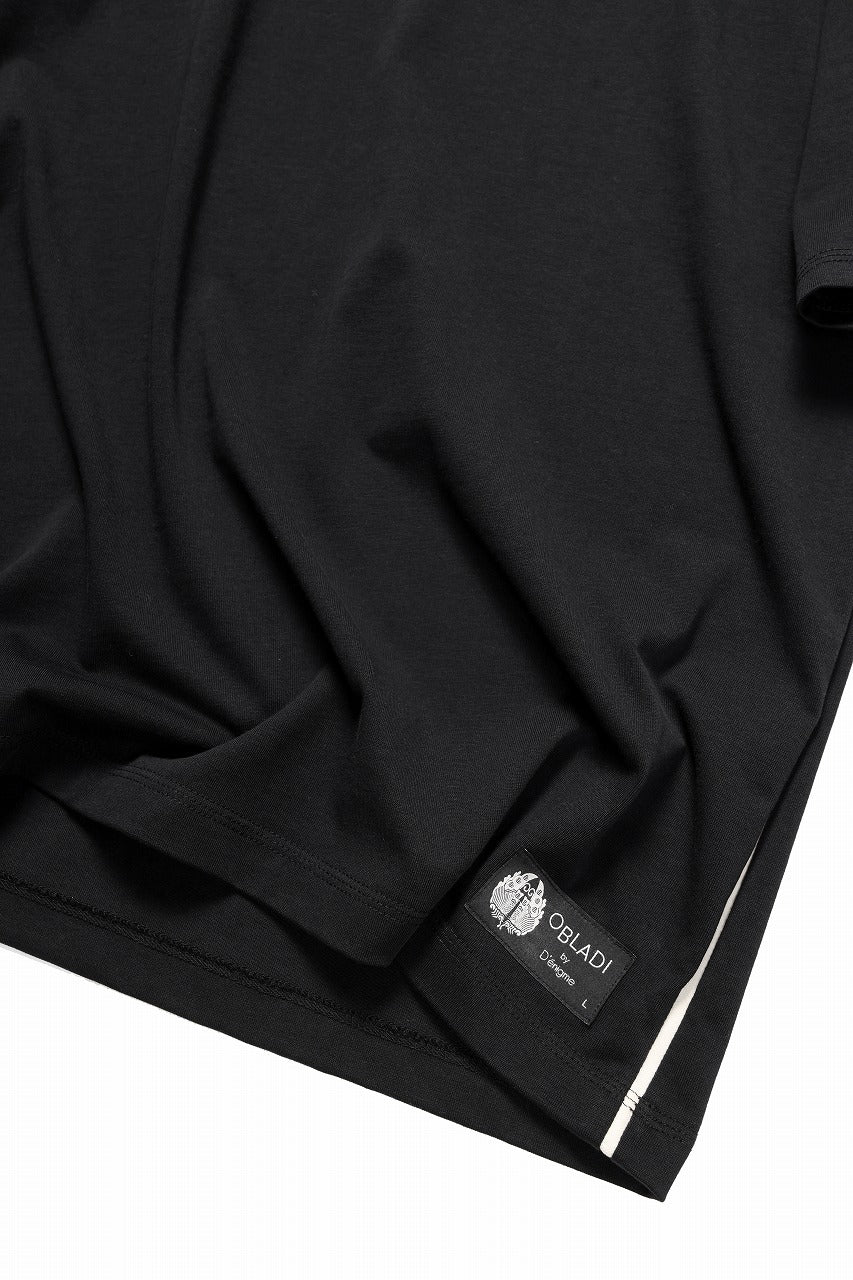 OBLADI REVERSIBLE HALF SLEEVE T SHIRT (BLACK) - Image 9