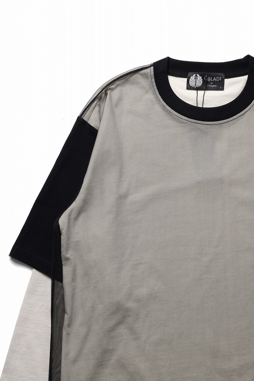 OBLADI TWO LAYER IN OVER SIZE T SHIRT (BEIGE) - Image 4