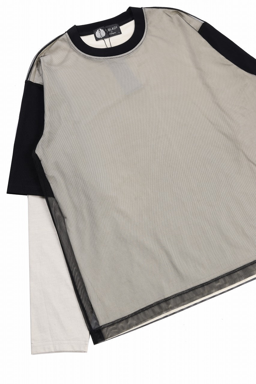 OBLADI TWO LAYER IN OVER SIZE T SHIRT (BEIGE) - Image 7