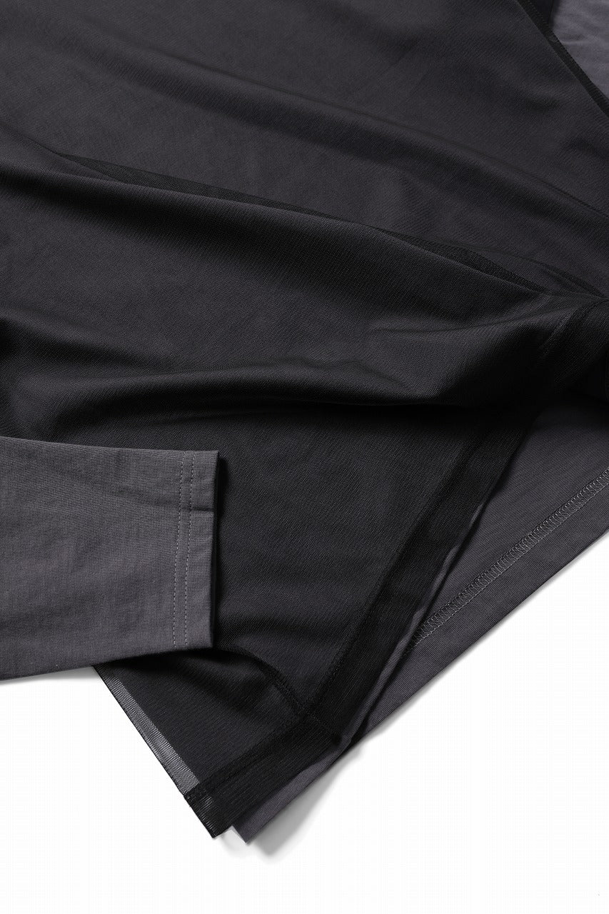 OBLADI TWO LAYER IN OVER SIZE T SHIRT (GRAY) - Image 10