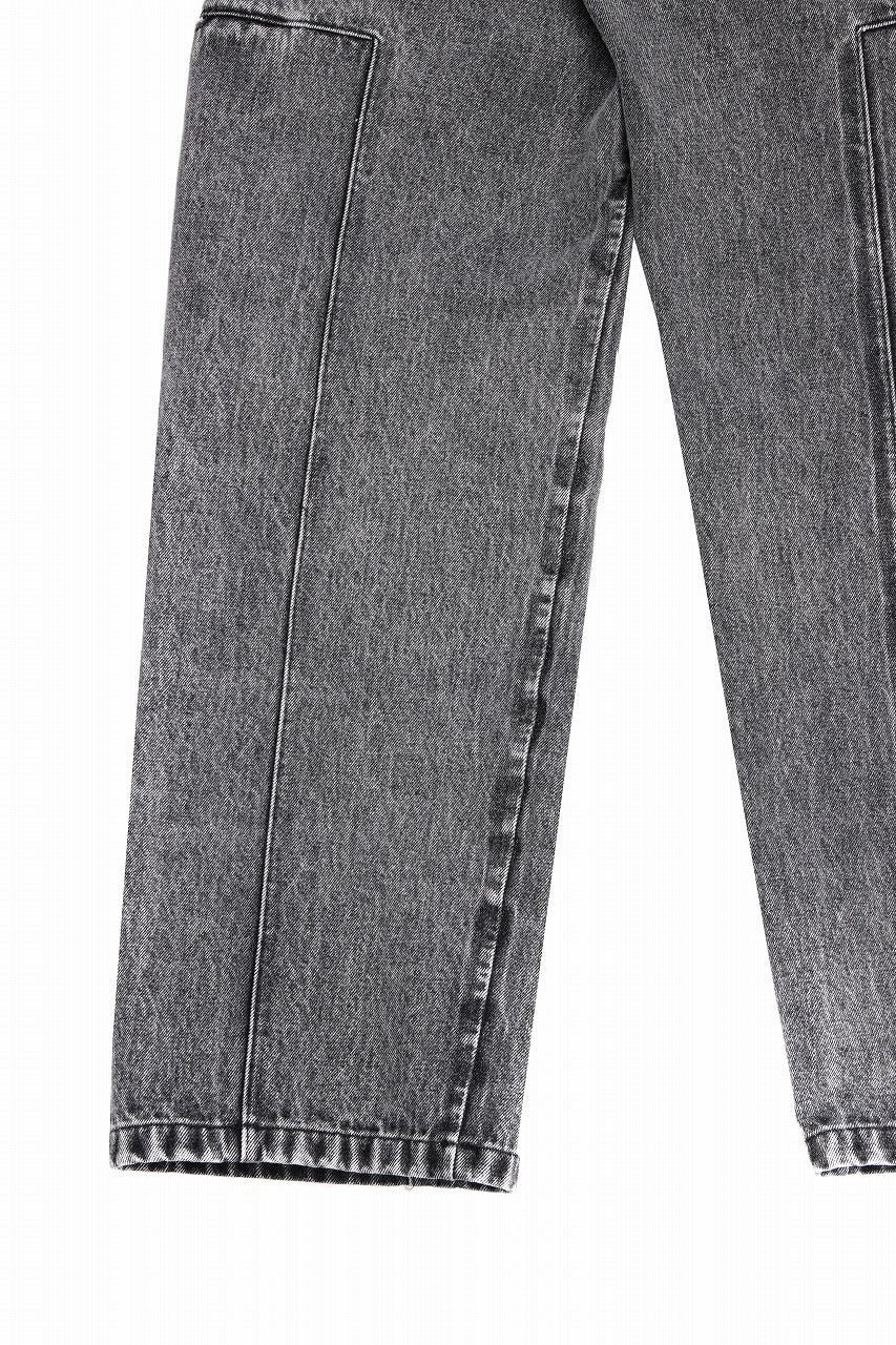 OPPOSE DUALITY 10POCKET PANEL DENIM TROUSERS / WASH EFFECTED (WASH BLACK) - Image 12