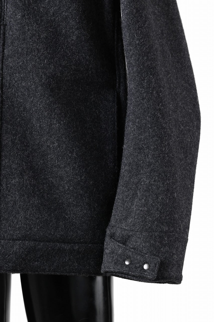 OPPOSE DUALITY 6 POCKET PANEL WORK JACKET / MELTON WOOL (BLACK) - Image 12