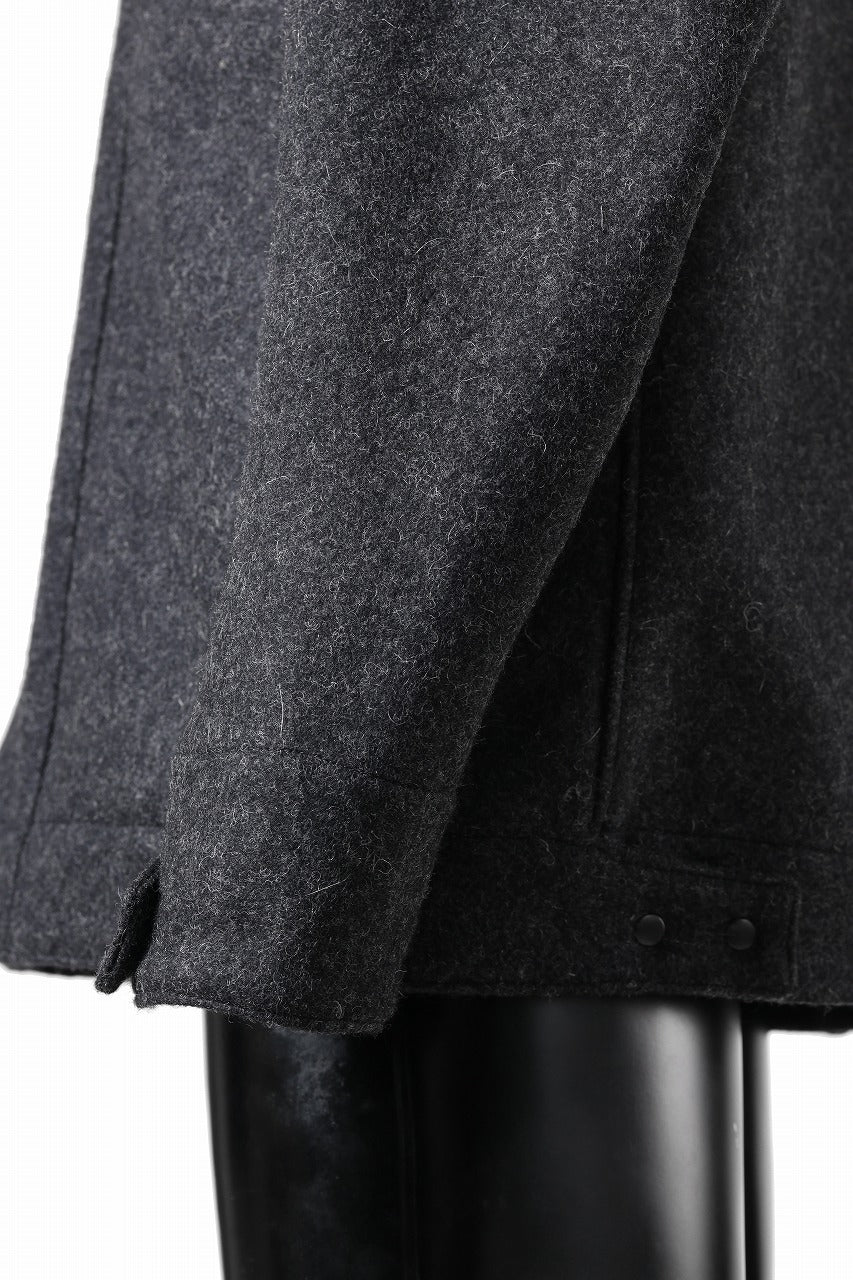 OPPOSE DUALITY 6 POCKET PANEL WORK JACKET / MELTON WOOL (BLACK) - Image 14