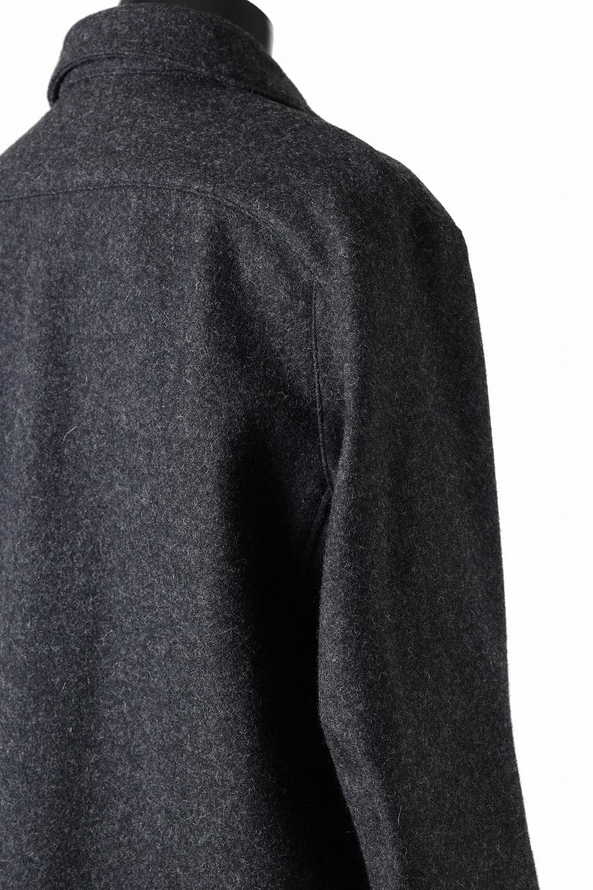 OPPOSE DUALITY 6 POCKET PANEL WORK JACKET / MELTON WOOL (BLACK) - Image 15
