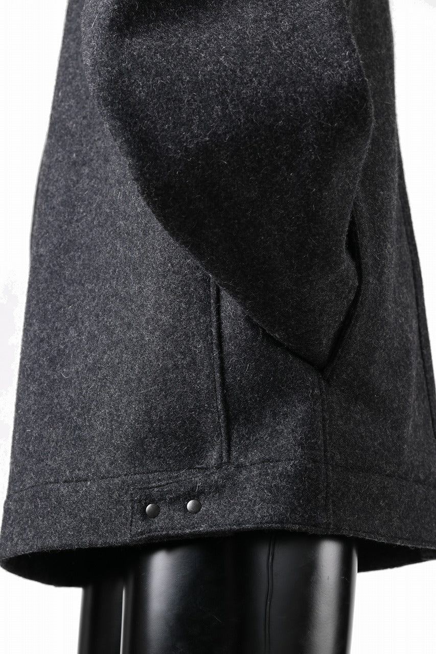 OPPOSE DUALITY 6 POCKET PANEL WORK JACKET / MELTON WOOL (BLACK) - Image 16