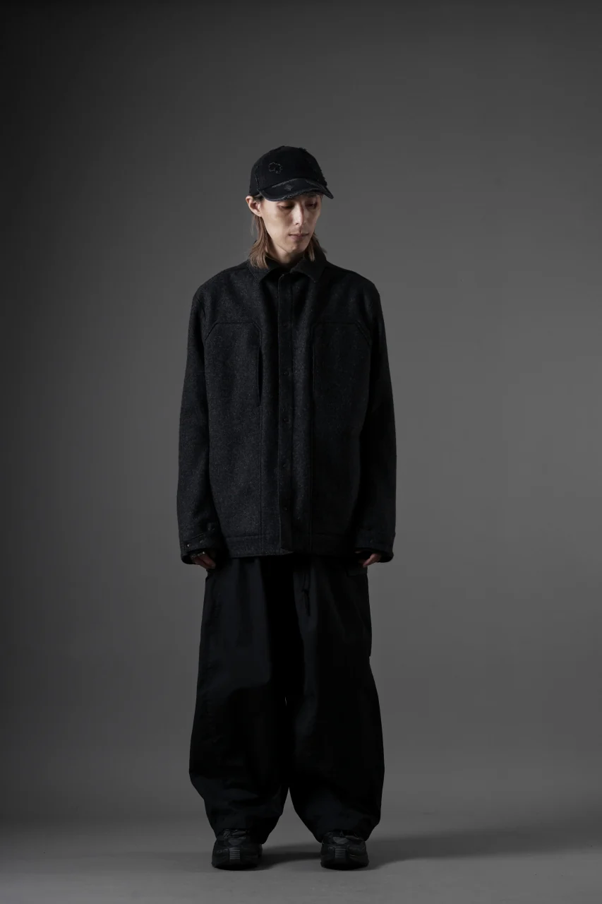 OPPOSE DUALITY 6 POCKET PANEL WORK JACKET / MELTON WOOL (BLACK) - Image 19