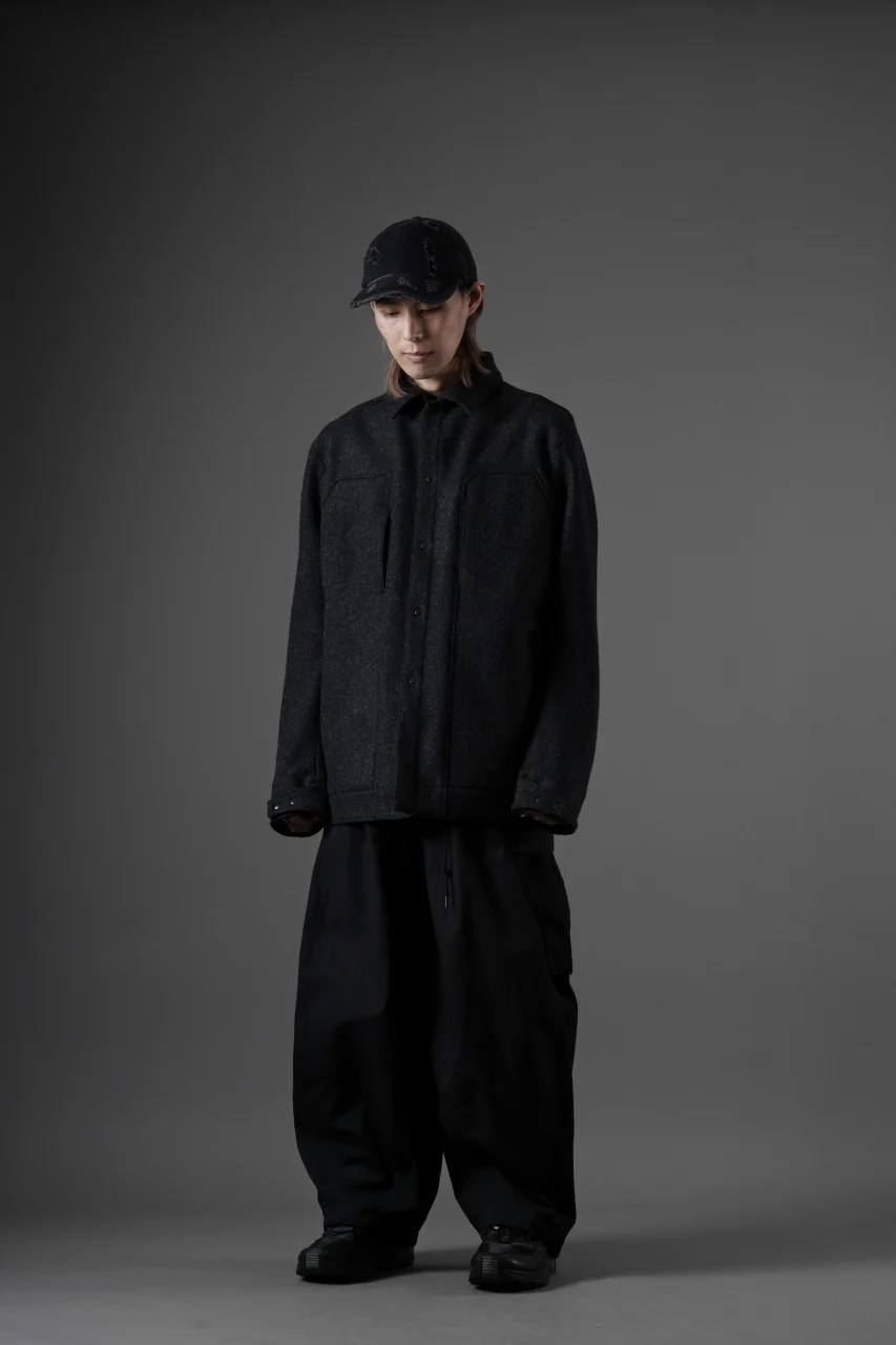 OPPOSE DUALITY 6 POCKET PANEL WORK JACKET / MELTON WOOL (BLACK) - Image 20