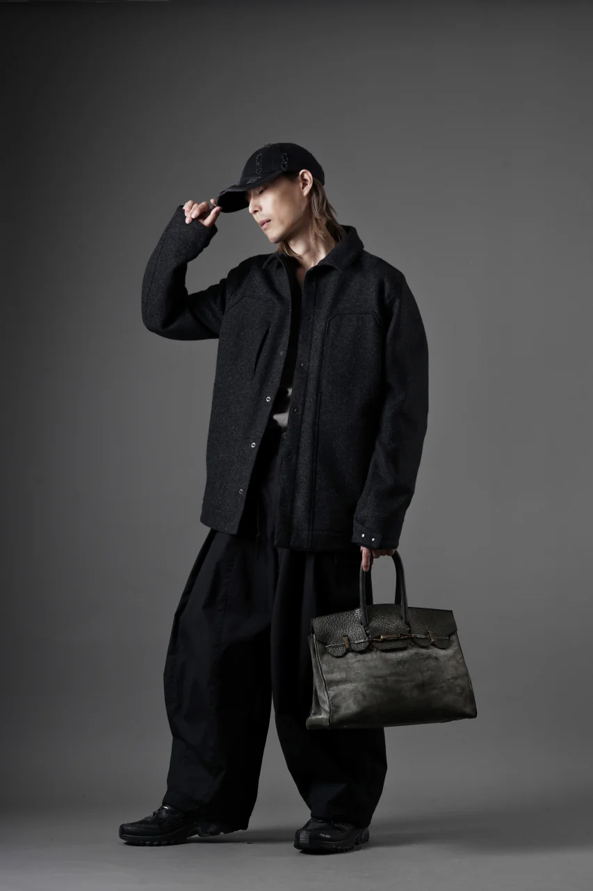 OPPOSE DUALITY 6 POCKET PANEL WORK JACKET / MELTON WOOL (BLACK) - Image 26