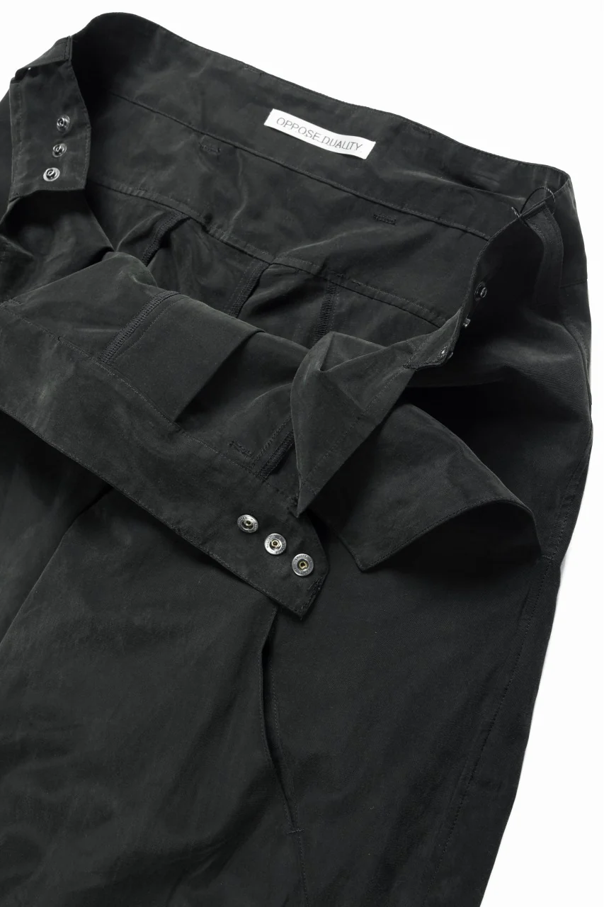 OPPOSE DUALITY 8POCKET PANEL CXC WIDE TROUSERS (BLACK) - Image 5