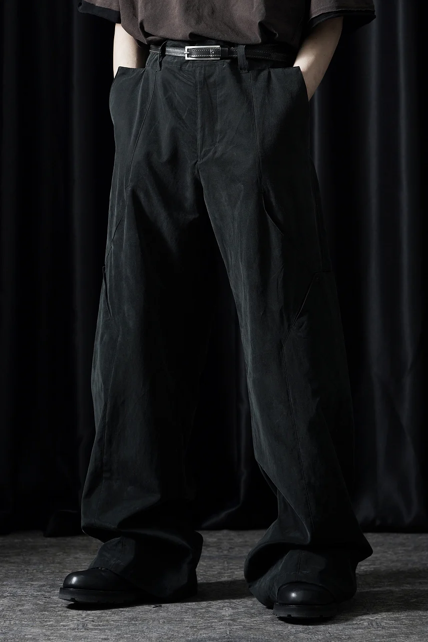 OPPOSE DUALITY 8POCKET PANEL CXC WIDE TROUSERS (BLACK) - Image 9