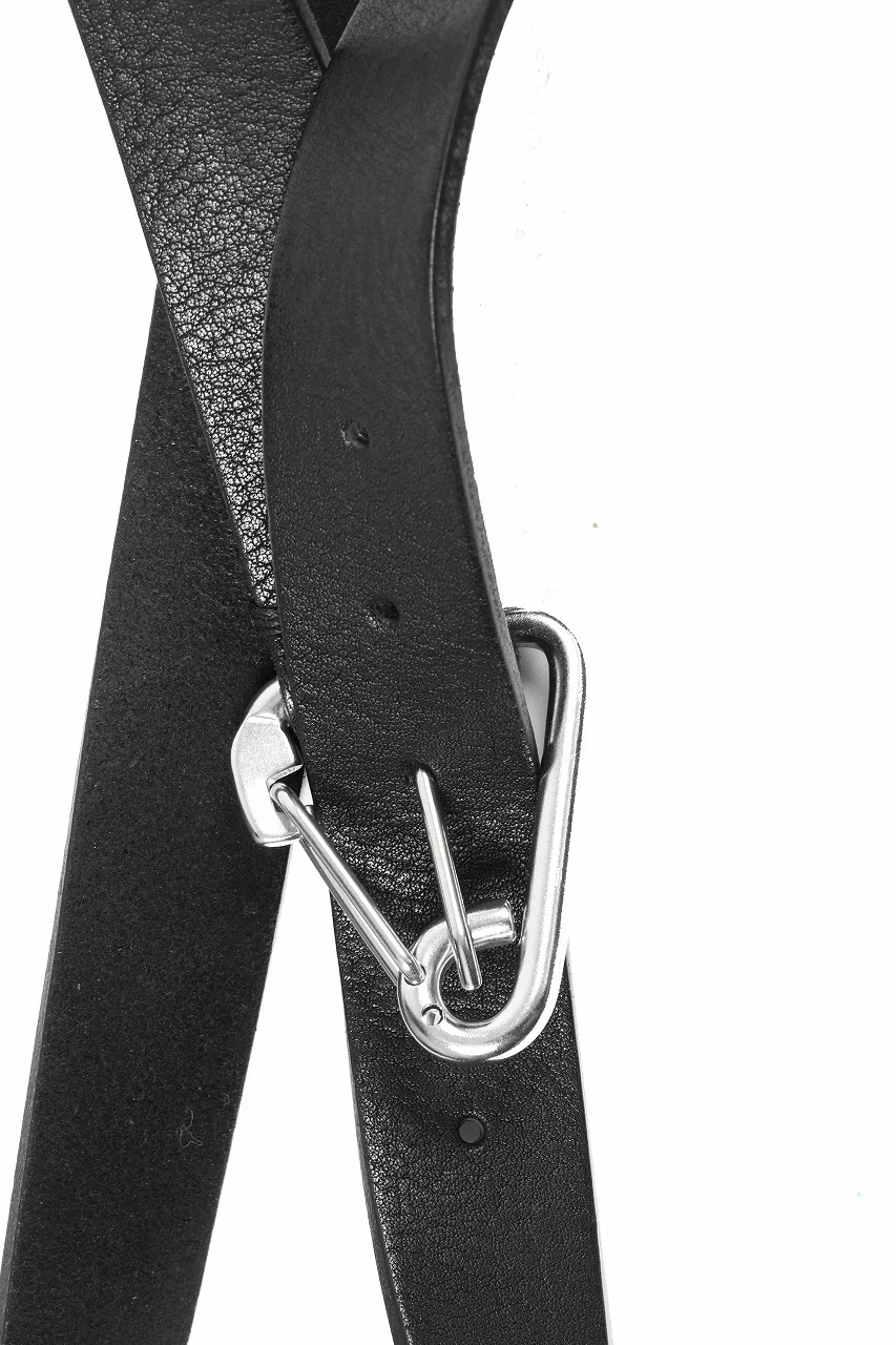 OPPOSE DUALITY CARABINER BELT / COW HIDE LEATHER (BLACK) - Image 13