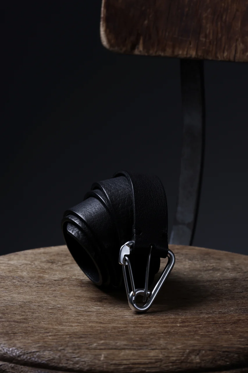 OPPOSE DUALITY CARABINER BELT / COW HIDE LEATHER (BLACK) - Image 16