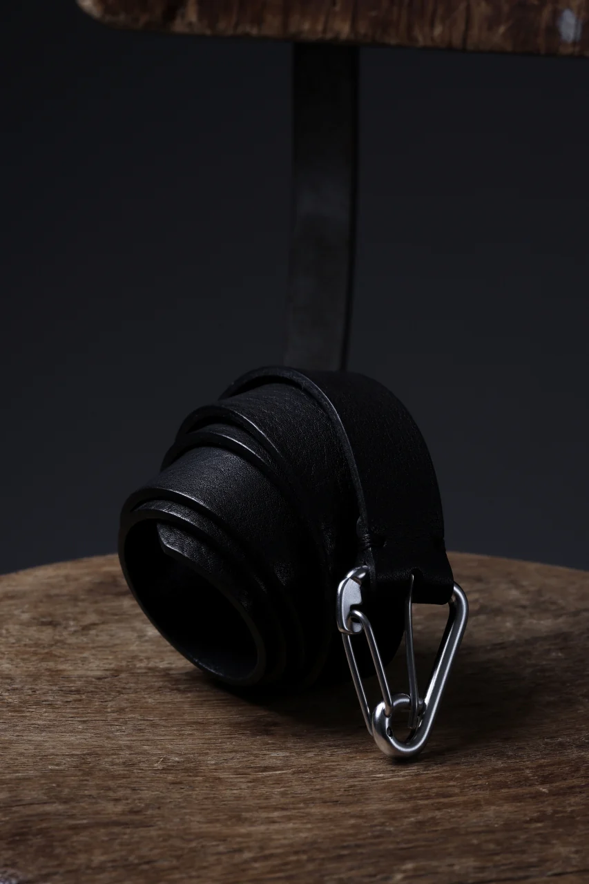OPPOSE DUALITY CARABINER BELT / COW HIDE LEATHER (BLACK) - Image 17