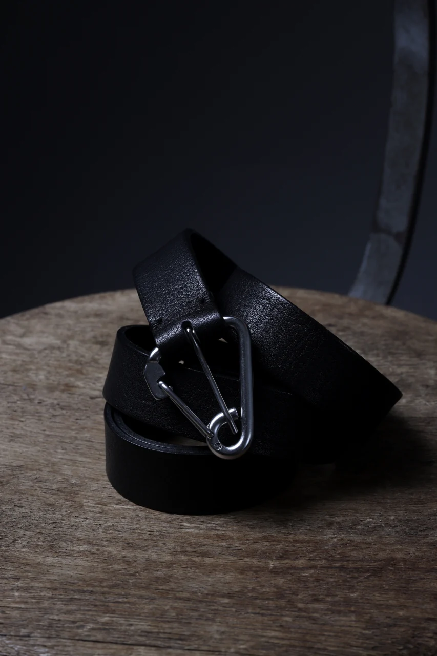 OPPOSE DUALITY CARABINER BELT / COW HIDE LEATHER (BLACK) - Image 19
