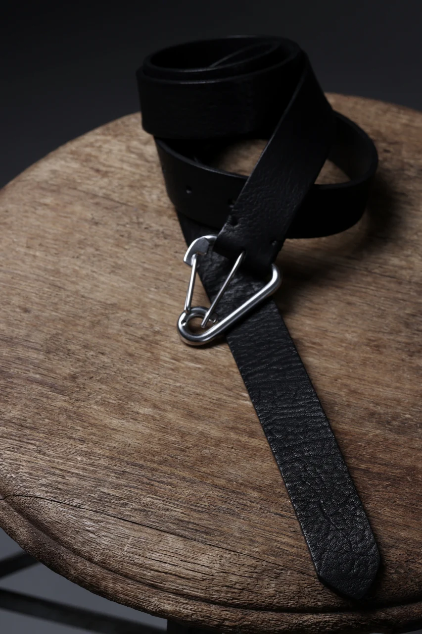 OPPOSE DUALITY CARABINER BELT / COW HIDE LEATHER (BLACK) - Image 21