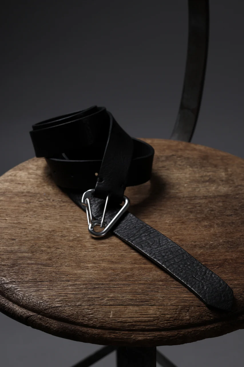 OPPOSE DUALITY CARABINER BELT / COW HIDE LEATHER (BLACK) - Image 22