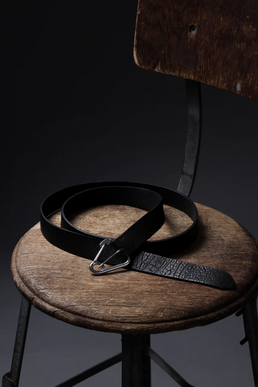 OPPOSE DUALITY CARABINER BELT / COW HIDE LEATHER (BLACK) - Image 23