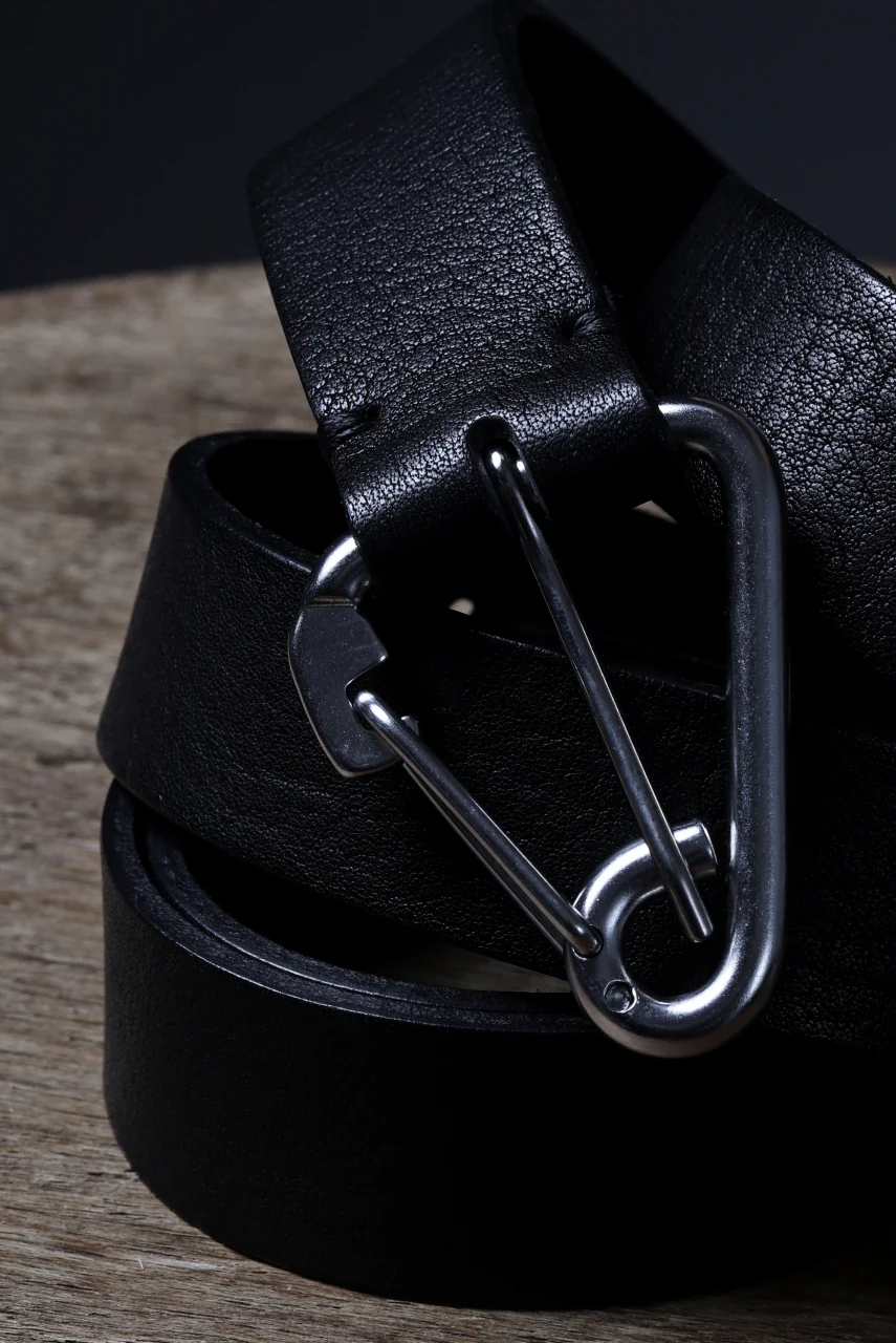 OPPOSE DUALITY CARABINER BELT / COW HIDE LEATHER (BLACK) - Image 25