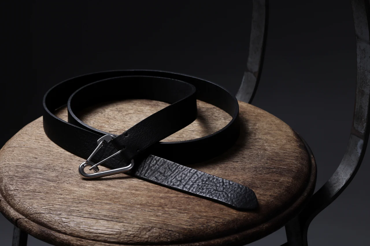 OPPOSE DUALITY CARABINER BELT / COW HIDE LEATHER (BLACK) - Image 27