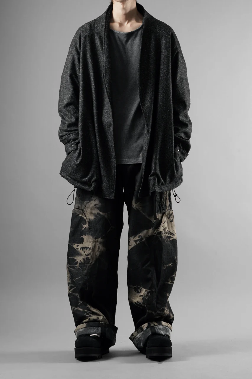 OPPOSE DUALITY CARDIGAN-JACKET / BISHU MIX WOOL (BLACK) - Image 15