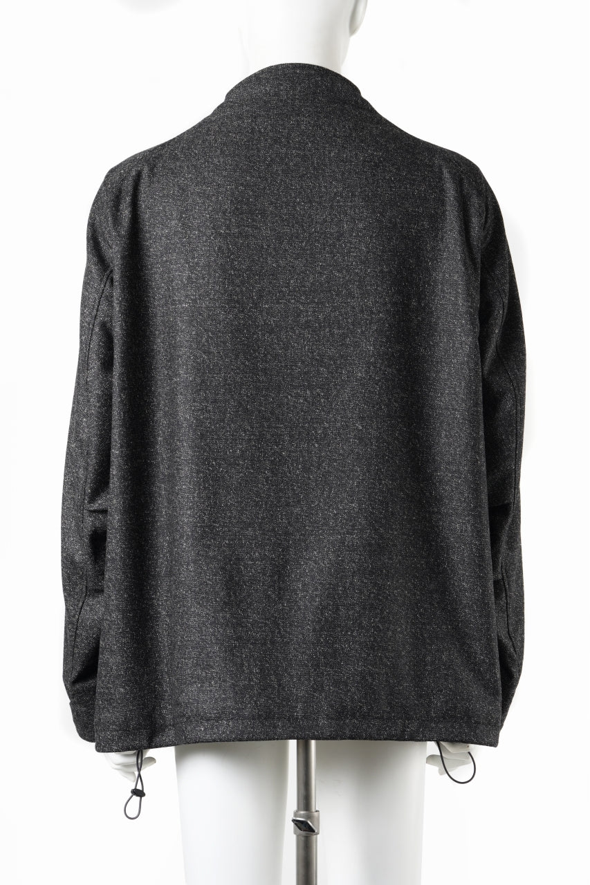 OPPOSE DUALITY CARDIGAN-JACKET / BISHU MIX WOOL (BLACK) - Image 3