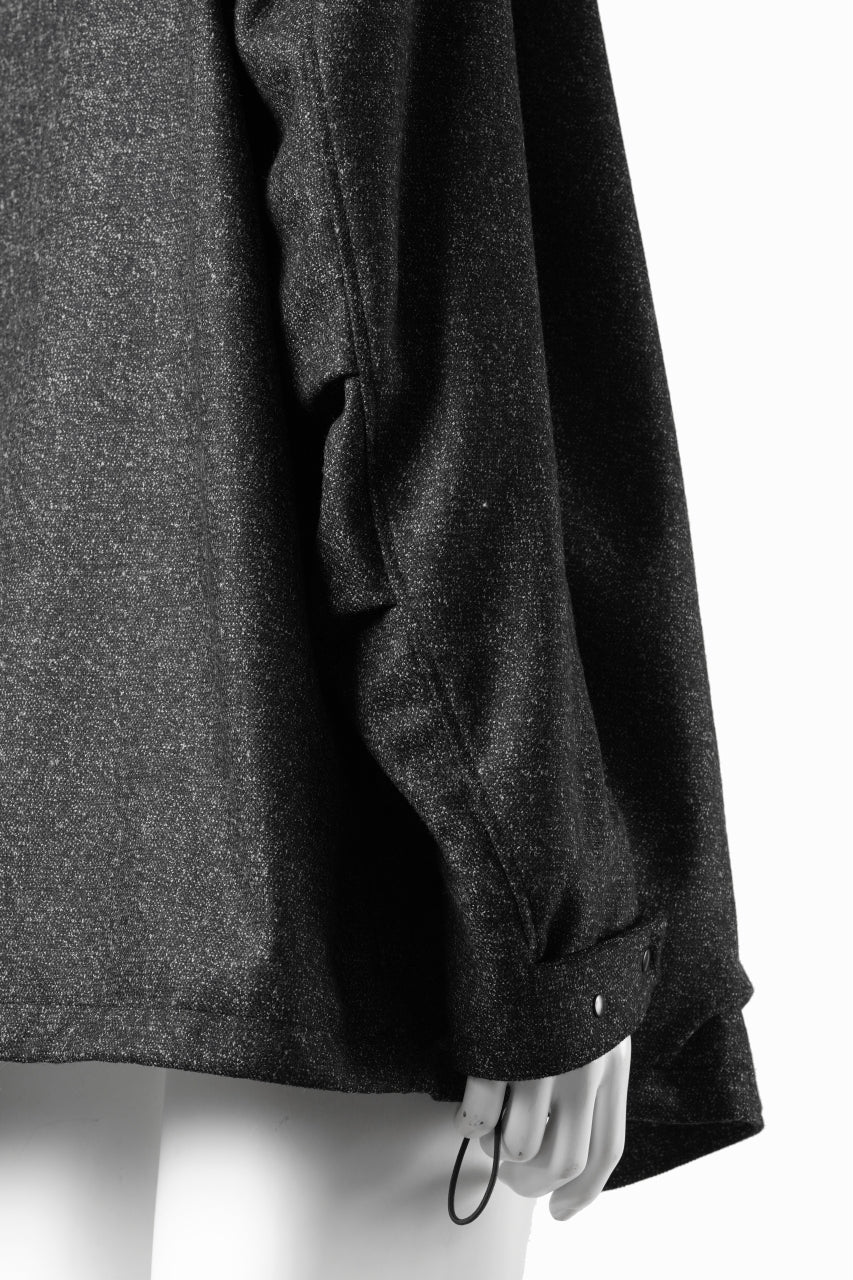 OPPOSE DUALITY CARDIGAN-JACKET / BISHU MIX WOOL (BLACK) - Image 8