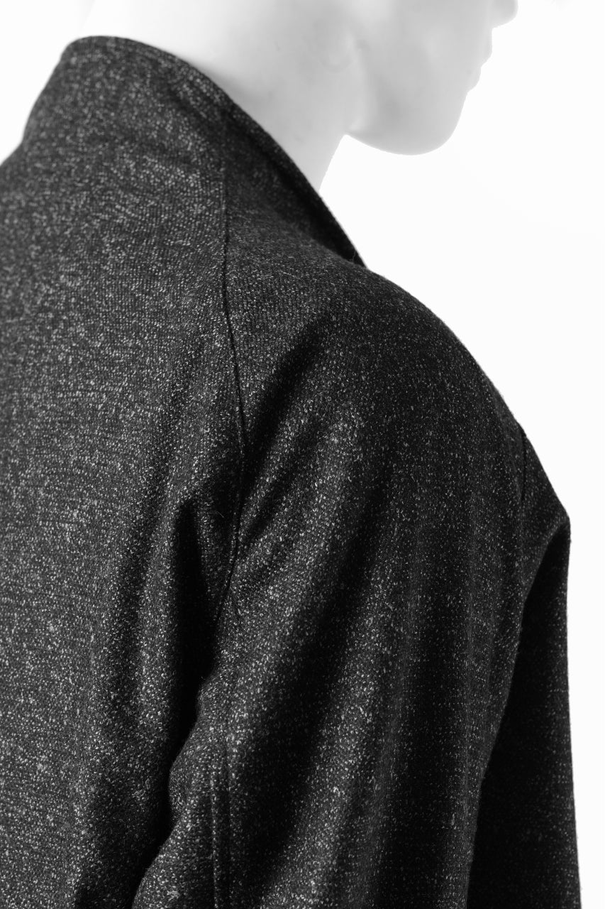 OPPOSE DUALITY CARDIGAN-JACKET / BISHU MIX WOOL (BLACK) - Image 9