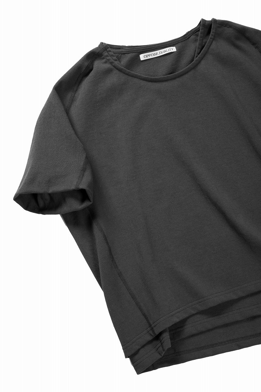 OPPOSE DUALITY DOUBLE HALF SLEEVE T-SHIRT (GRAY) - Image 10