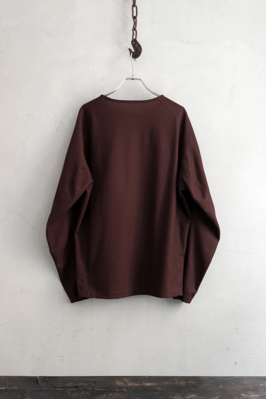 OPPOSE DUALITY ERGONOMIC LS T-SHIRTS / COOLMAX DRY JERSEY (BURGUNDY) - Image 14